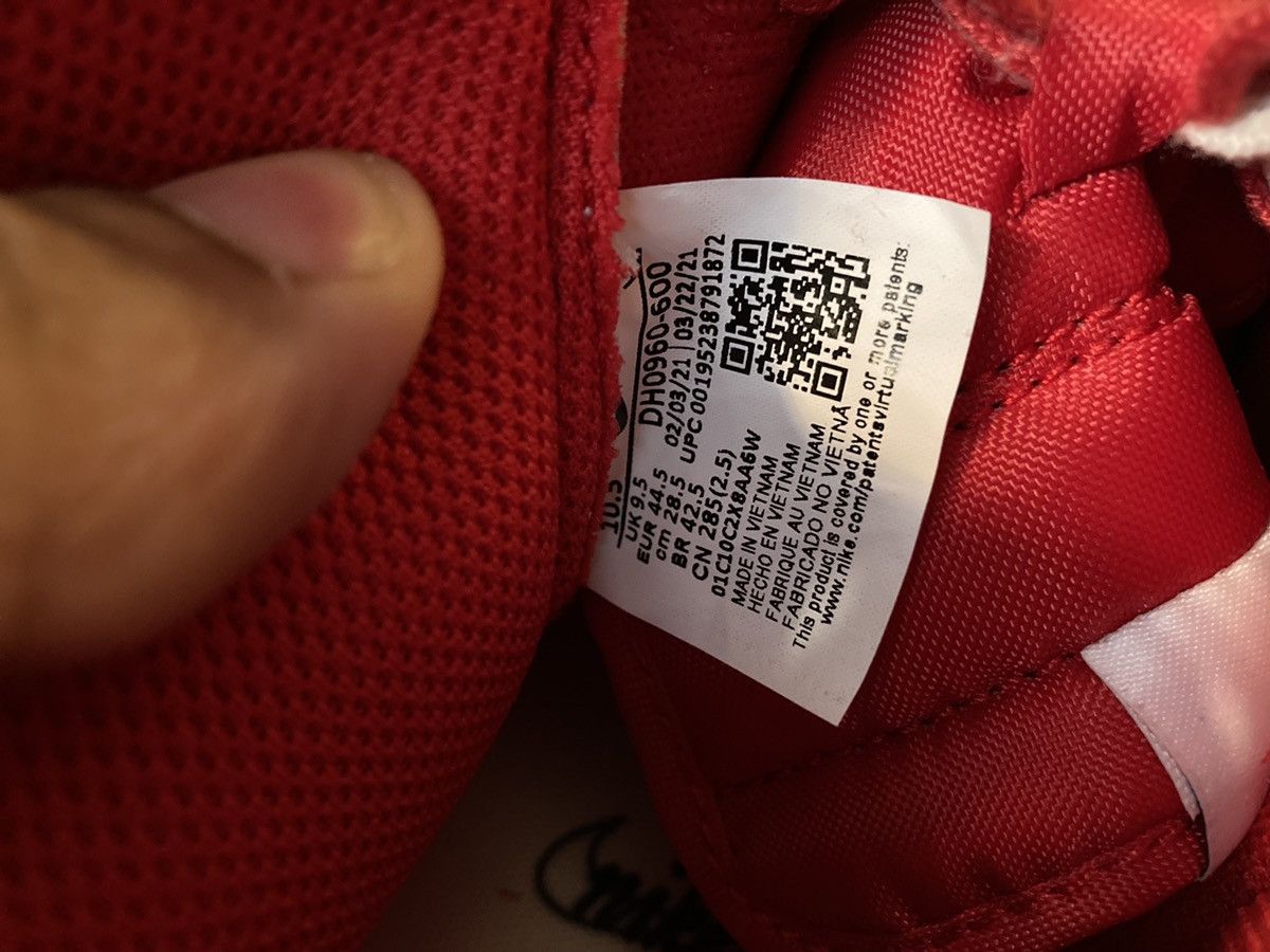 Nike Nike Dunk High First Use Red Size US 10.5 / EU 43-44 - 7 Thumbnail