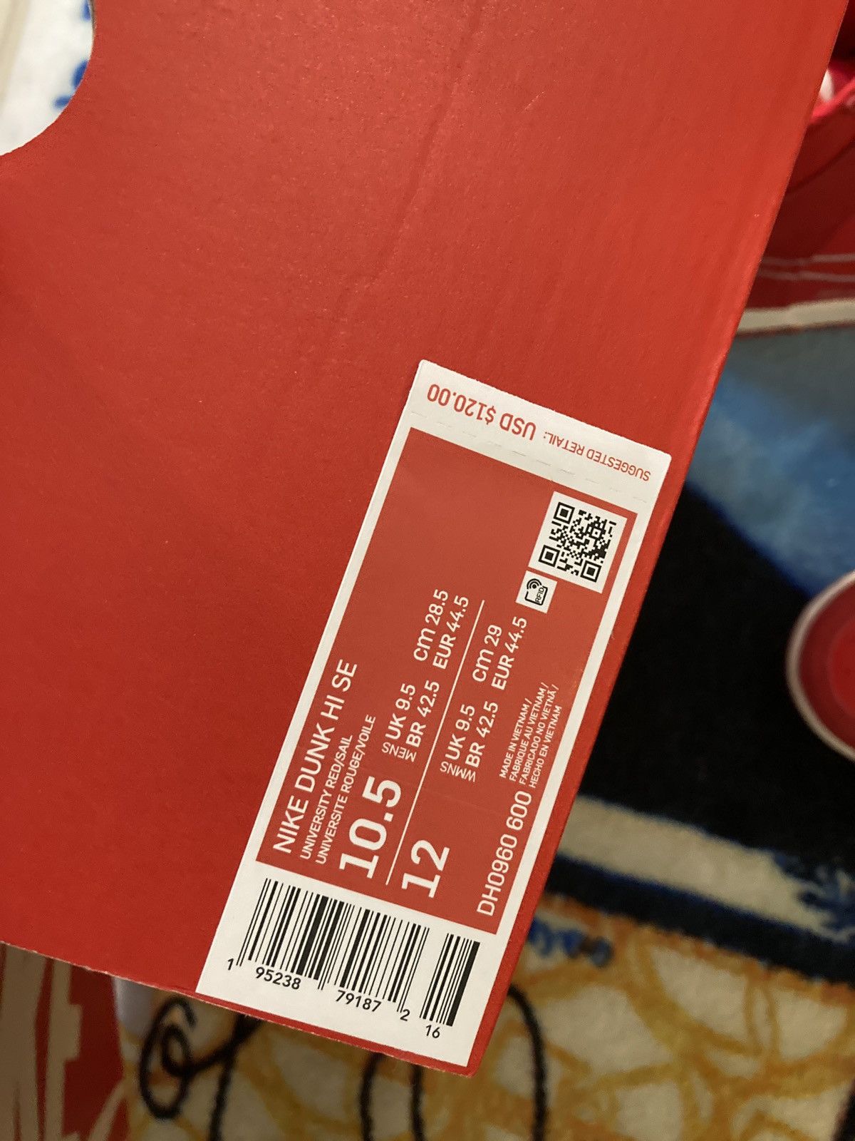Nike Nike Dunk High First Use Red Size US 10.5 / EU 43-44 - 8 Thumbnail