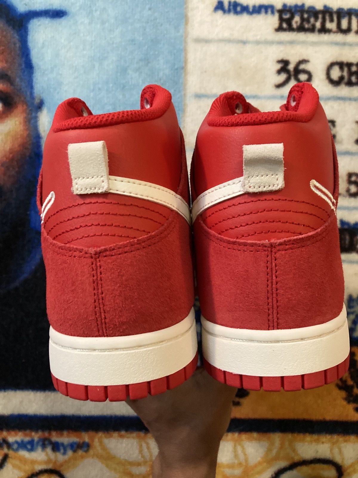Nike Nike Dunk High First Use Red Size US 9.5 / EU 42-43 - 4 Thumbnail