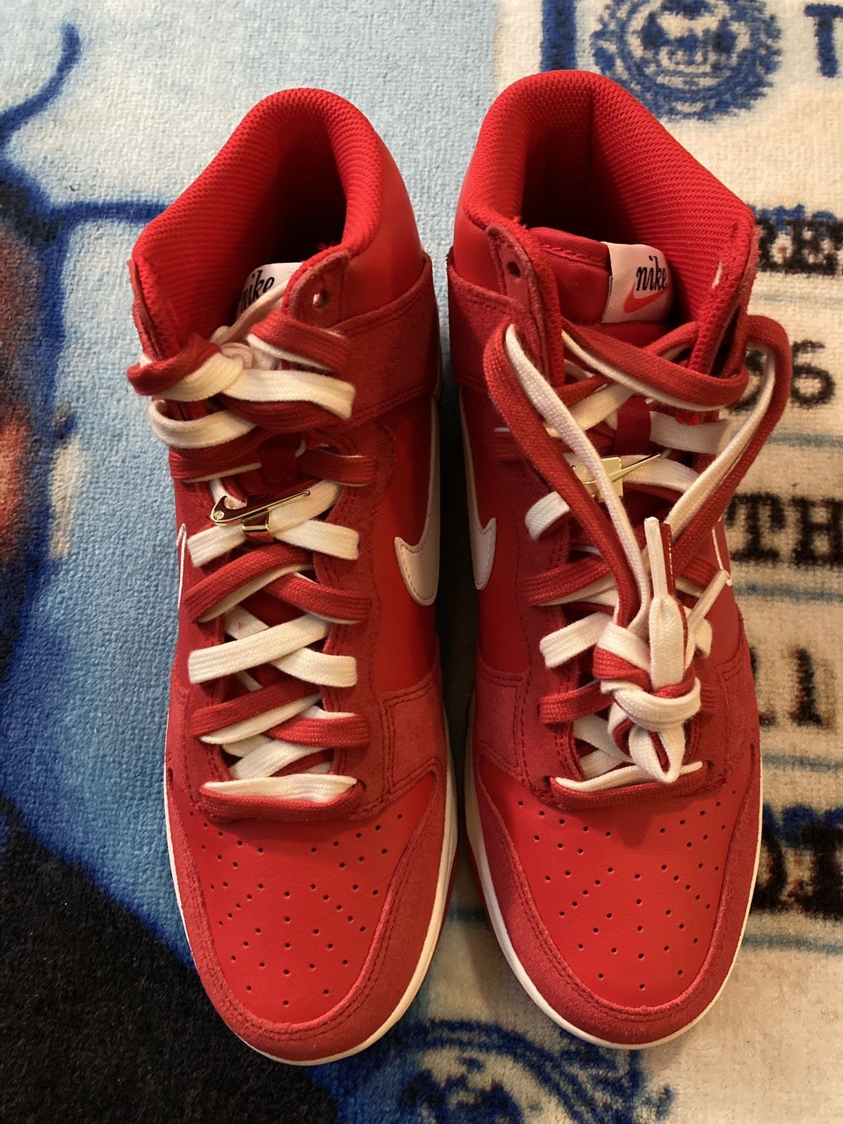 Nike Nike Dunk High First Use Red Size US 9.5 / EU 42-43 - 5 Thumbnail