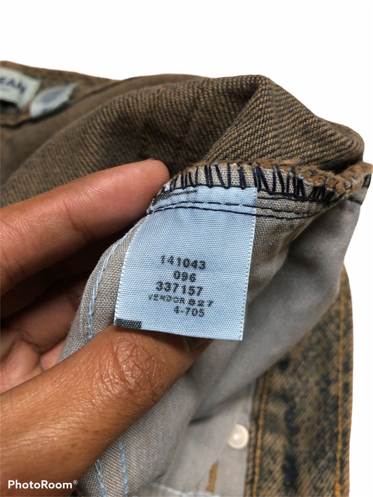 Vintage FLARED⚡️⚡️PRINTED SNAKE SKIN MOTIVE RUSTY DENIM BY LONDON JEAN Size US 28 / EU 44 - 5 Thumbnail