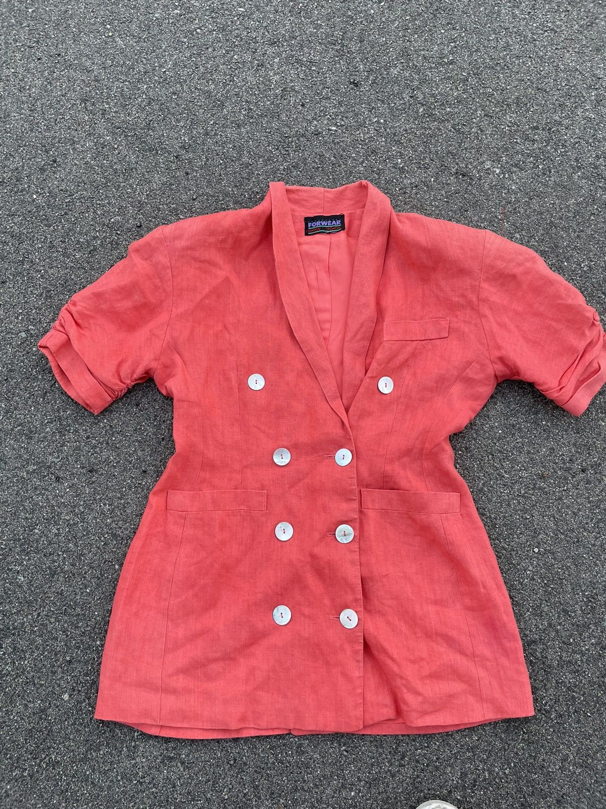 Vintage Women’s 70s/80s Blazer Jacket Vintage Cute business casual Size XL / US 12-14 / IT 48-50 - 2 Thumbnail