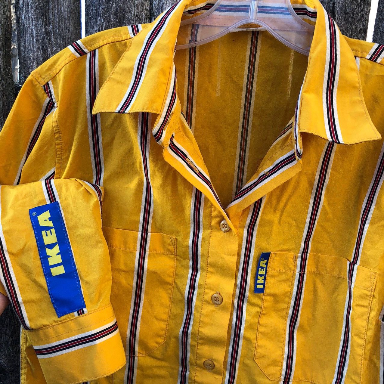 Vintage 70s Vintage IKEA Work Uniform Made in USA Button Up Shirt | Grailed