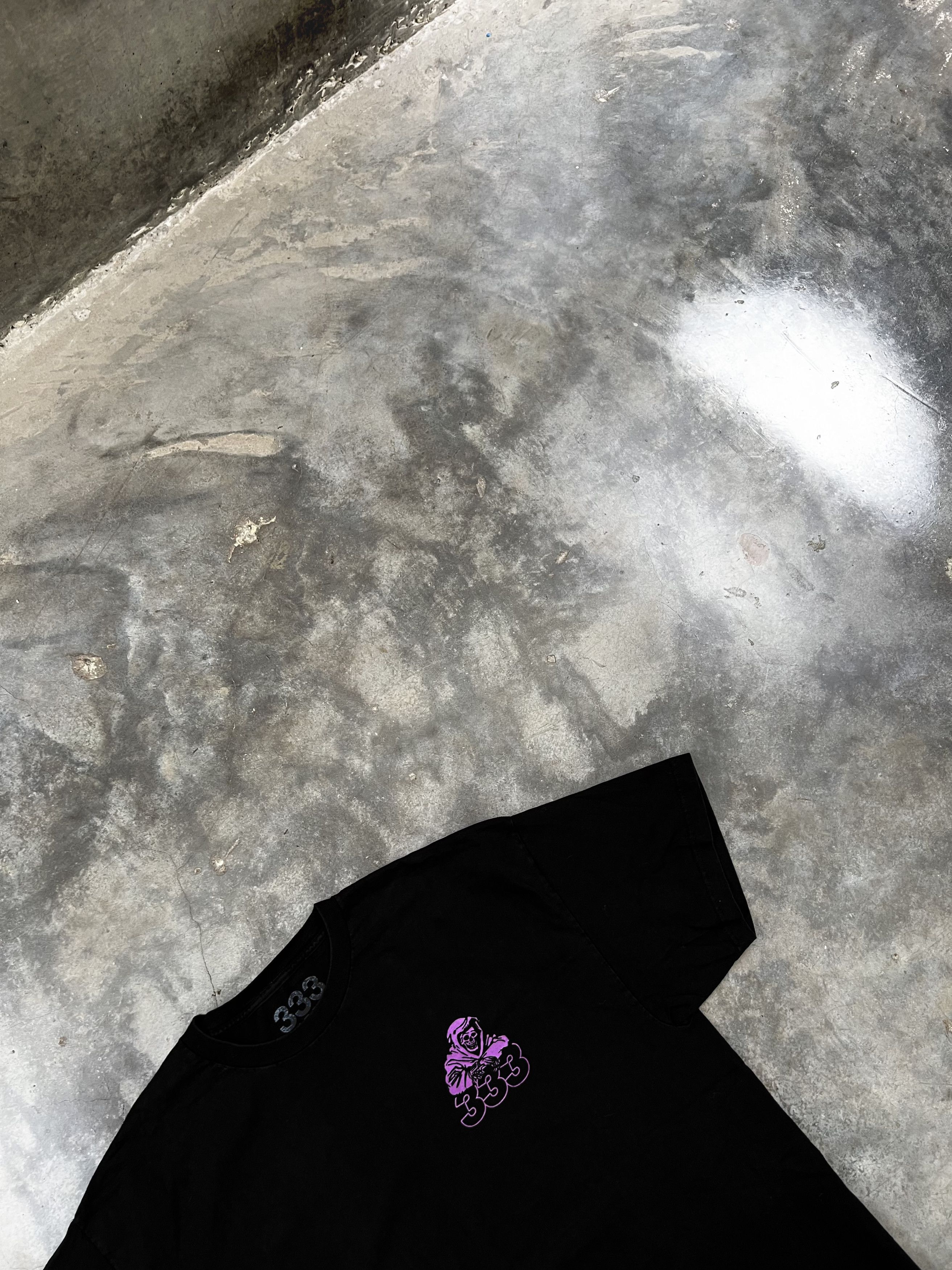 Half Evil Half Evil Purple 333 DJ Reaper Skeleton Logo Tee Black 2XL Size US XXL / EU 58 / 5 - 2 Thumbnail