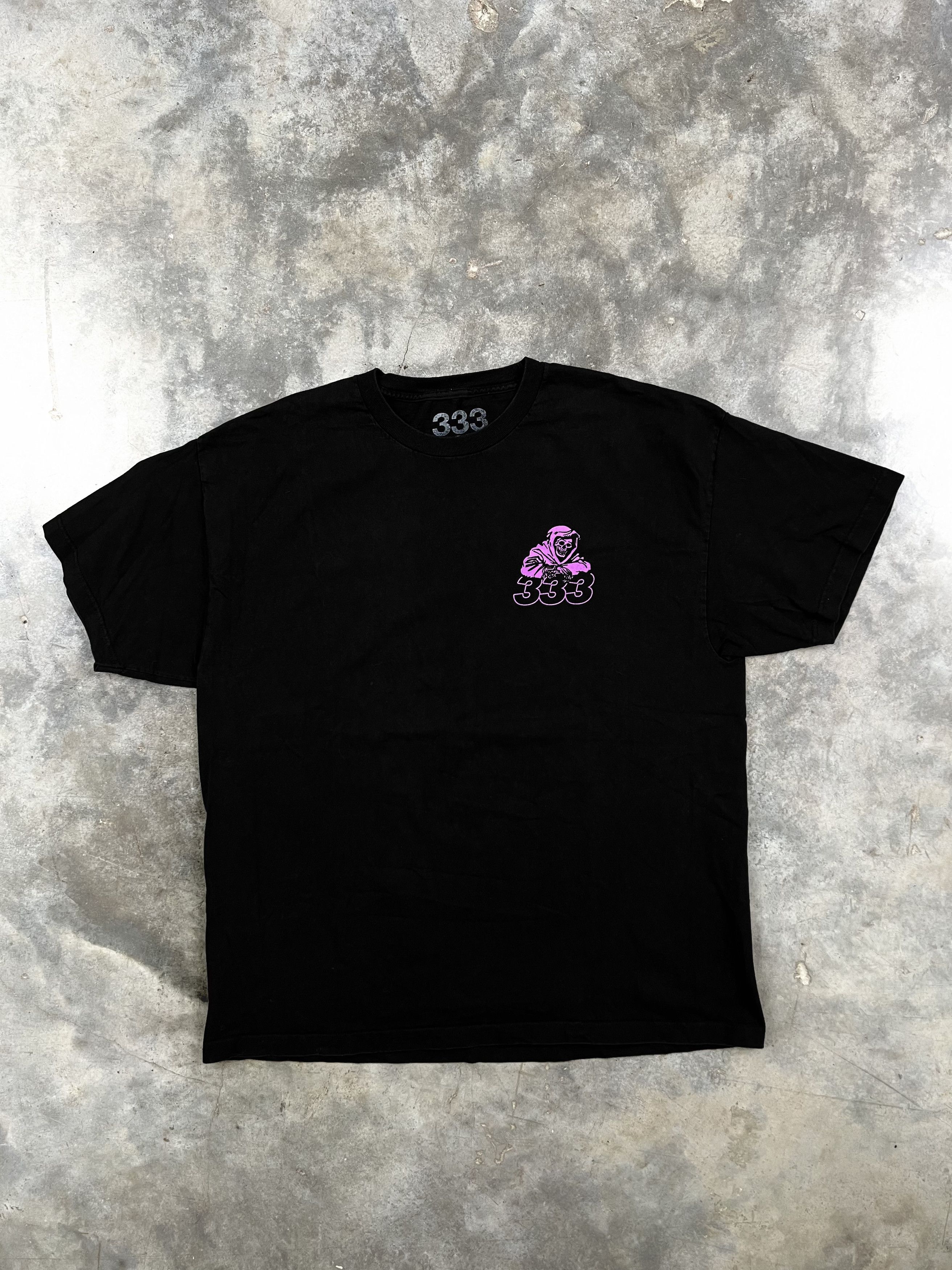 Half Evil Half Evil Purple 333 DJ Reaper Skeleton Logo Tee Black 2XL Size US XXL / EU 58 / 5 - 1 Thumbnail