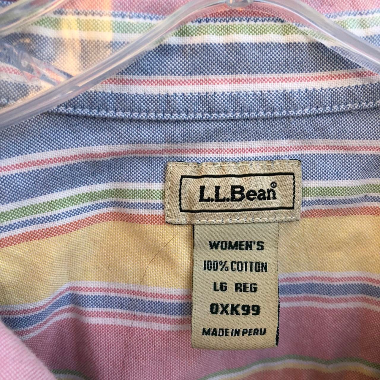 L.L. Bean 90s Vintage LL Bean Sleeveless Button Down Pinstripe Preppy Size L / US 10 / IT 46 - 3 Thumbnail