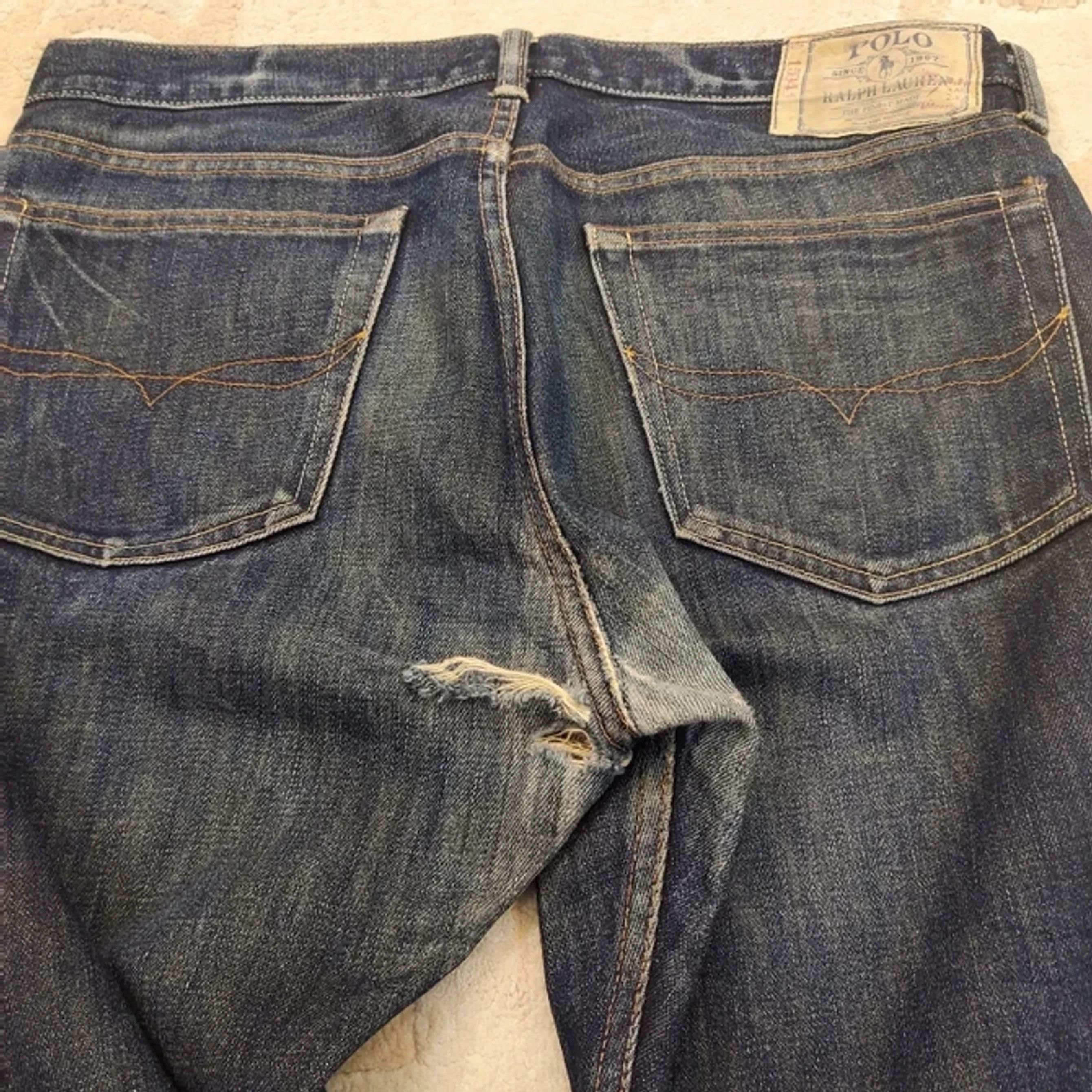Polo Ralph Lauren × Ralph Lauren × Vintage Vintage Polo Ralph Lauren Non Selvedge Distressed Jeans Size US 34 / EU 50 - 5 Thumbnail