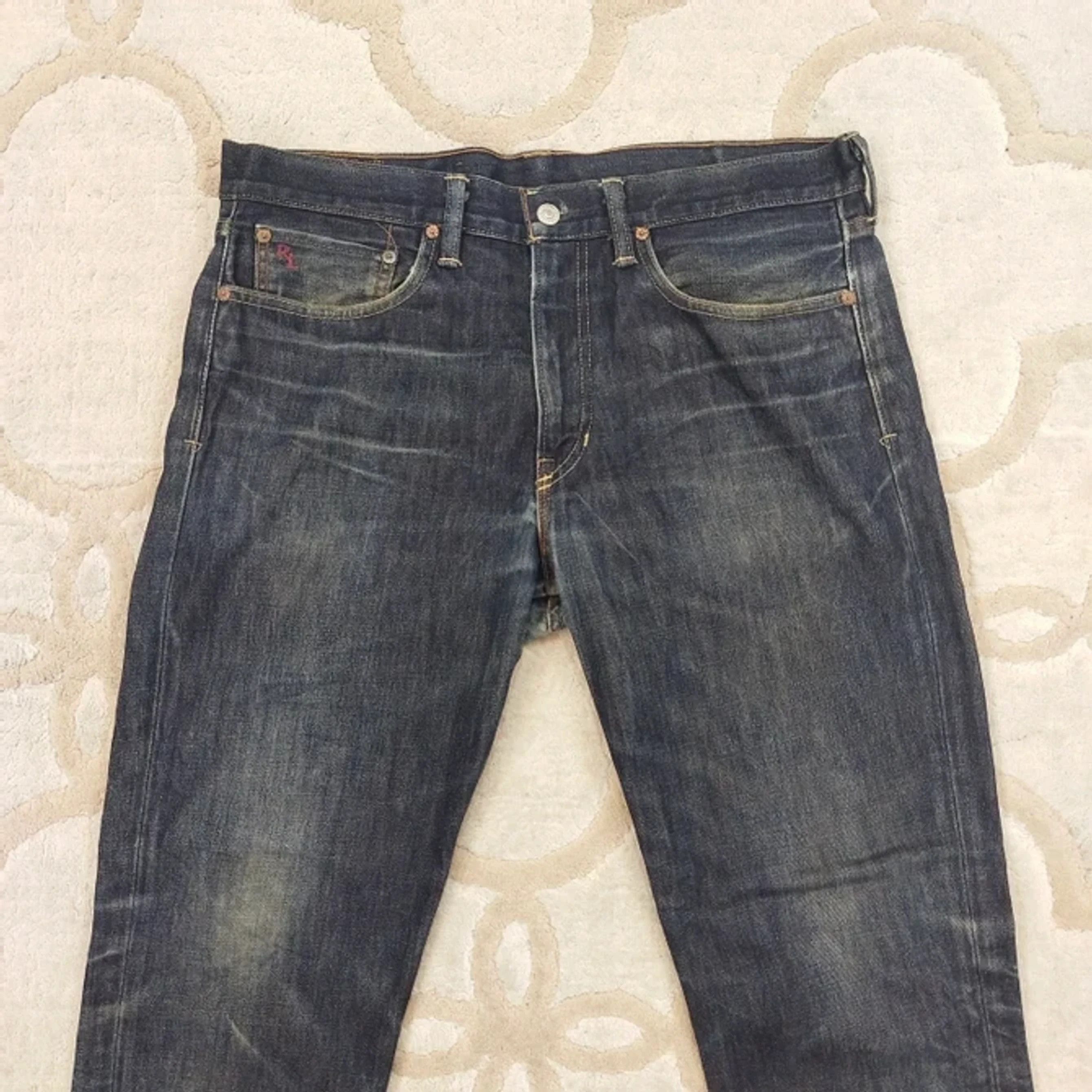Polo Ralph Lauren × Ralph Lauren × Vintage Vintage Polo Ralph Lauren Non Selvedge Distressed Jeans Size US 34 / EU 50 - 1 Thumbnail