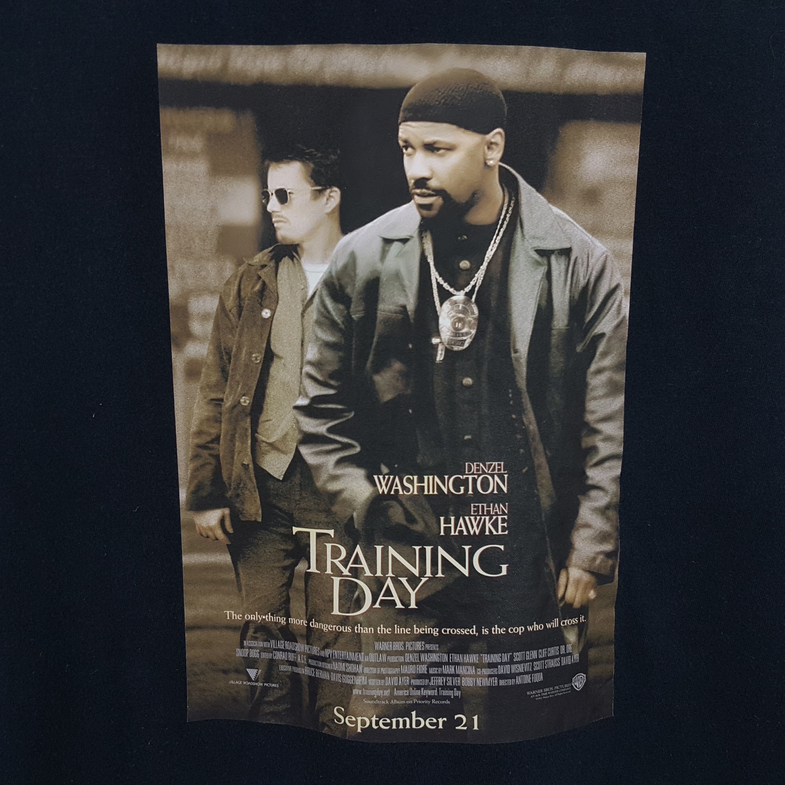 Vintage Vintage Training Day American Crime Thriller Movie T-Shirt Size US XL / EU 56 / 4 - 2 Thumbnail