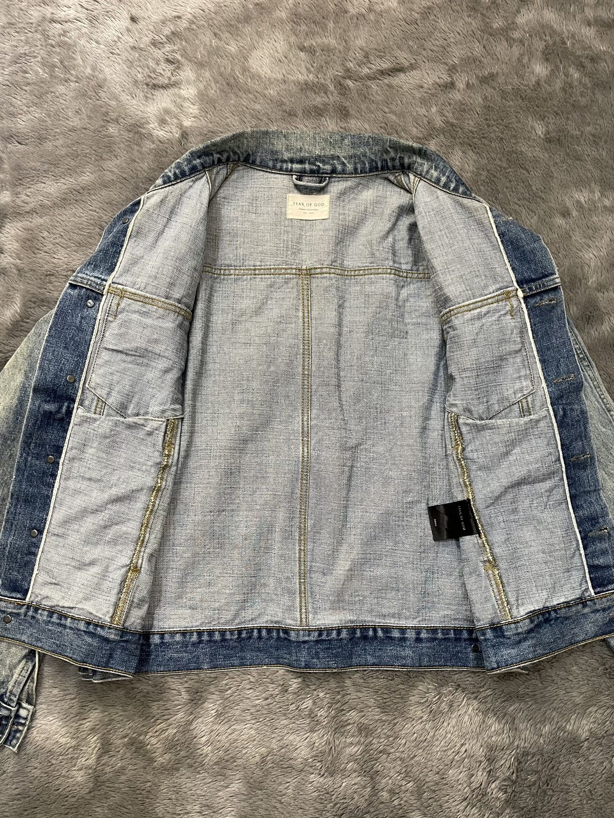 Fear of God Fear Of God Fourth Collection Denim Trucker Jacket Size US S / EU 44-46 / 1 - 4 Thumbnail