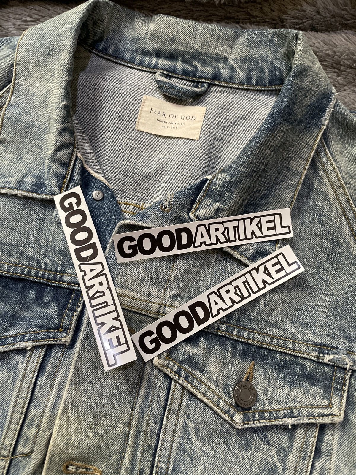 Fear of God Fear Of God Fourth Collection Denim Trucker Jacket Size US S / EU 44-46 / 1 - 10 Thumbnail