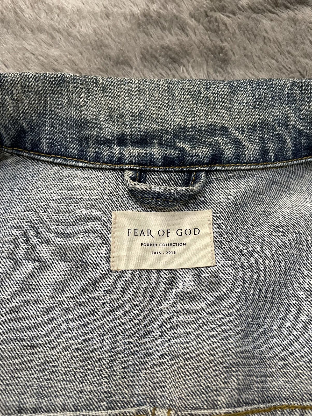 Fear of God Fear Of God Fourth Collection Denim Trucker Jacket Size US S / EU 44-46 / 1 - 8 Thumbnail