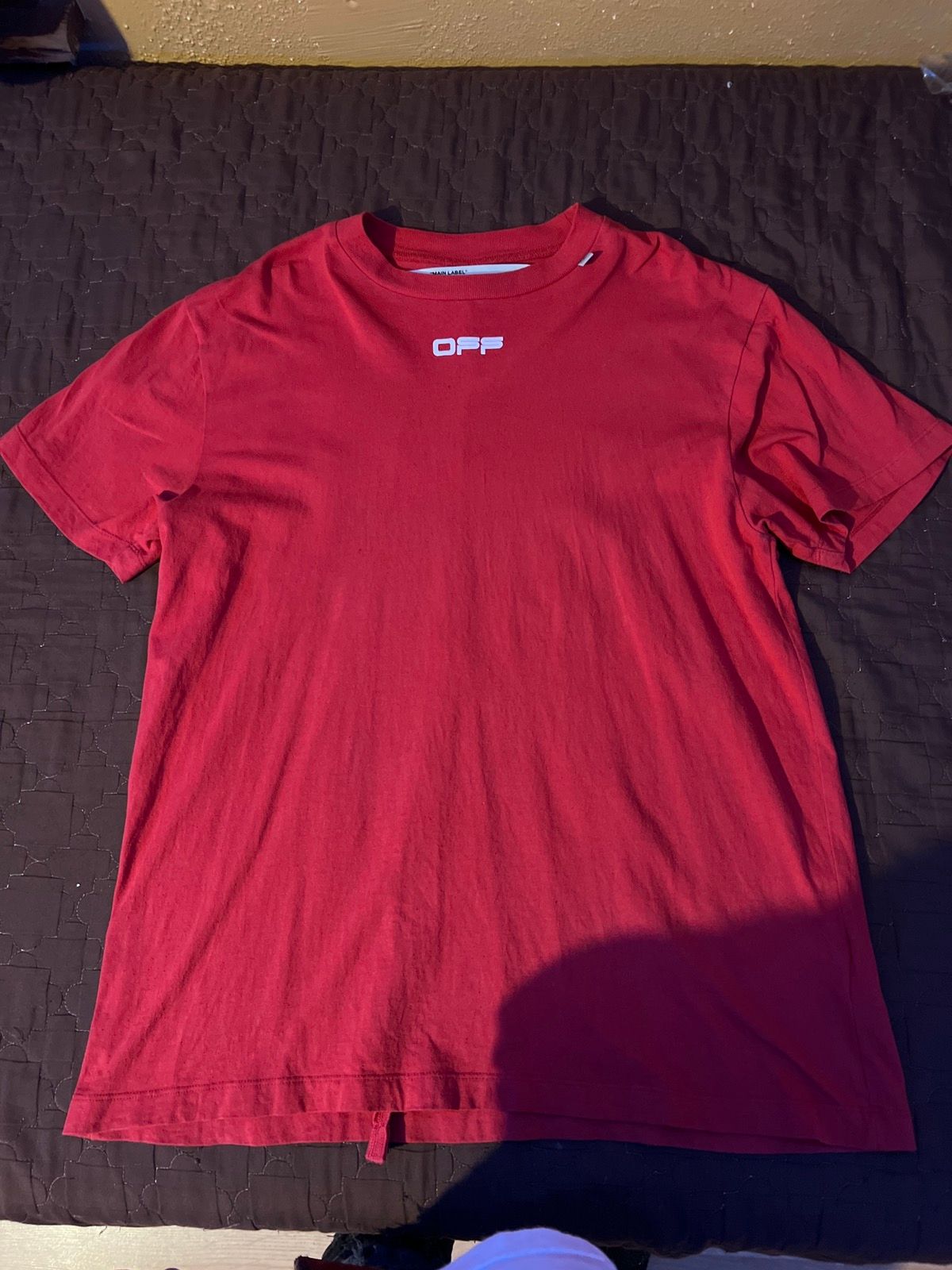 Off-White Off-White Red Tee Shirt Size US M / EU 48-50 / 2 - 1 Preview