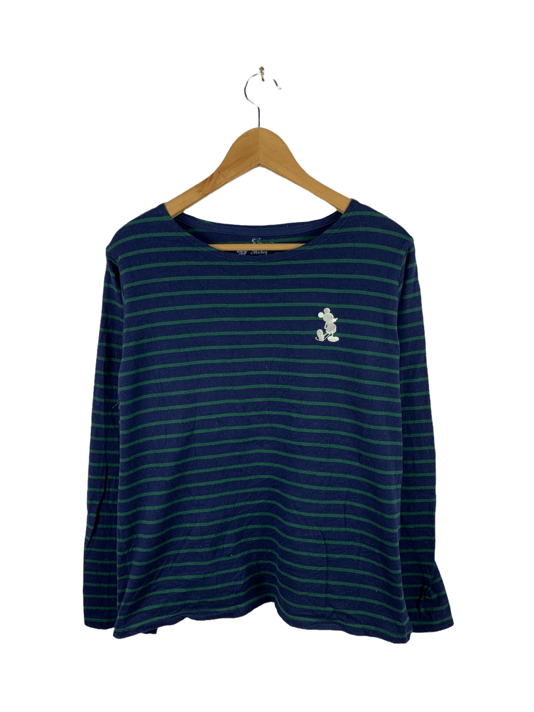 Disney 🔥Mickey Mouse Disney Long Sleeves Stripes Tee Size US M / EU 48-50 / 2 - 1 Thumbnail
