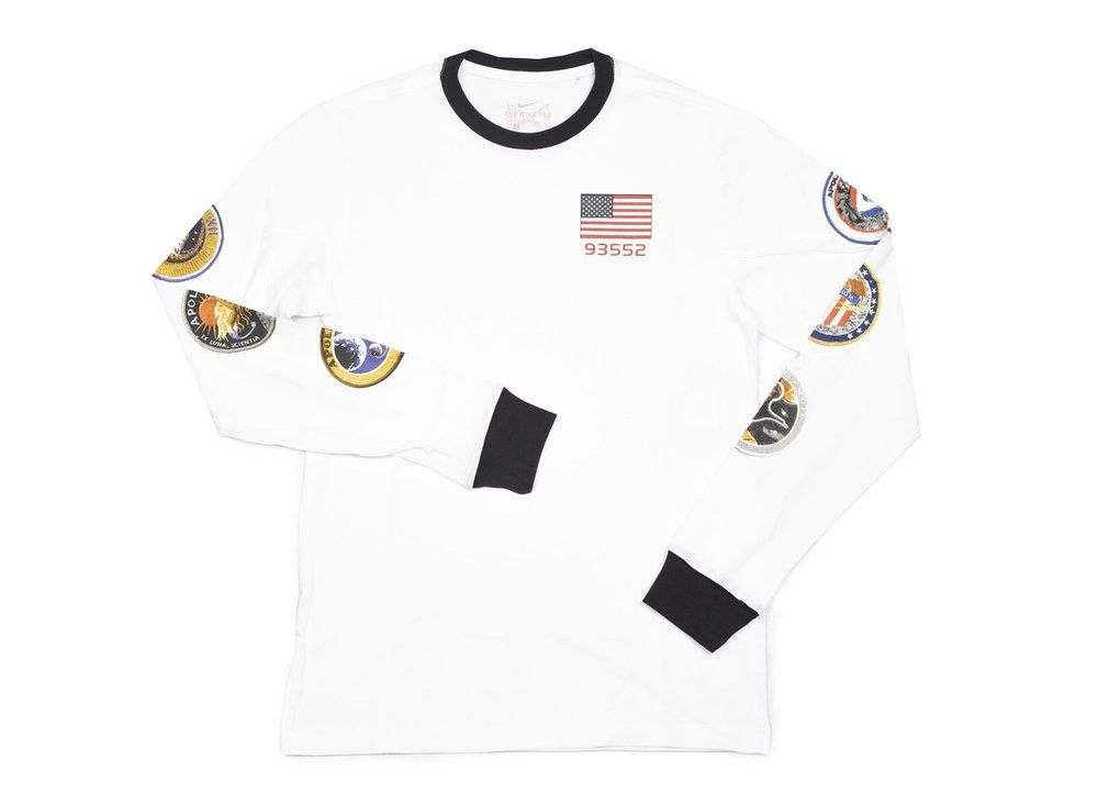 Nike Nike PG x NASA Long sleeve T shirt White Tee XXL NEW HYPE Grailed