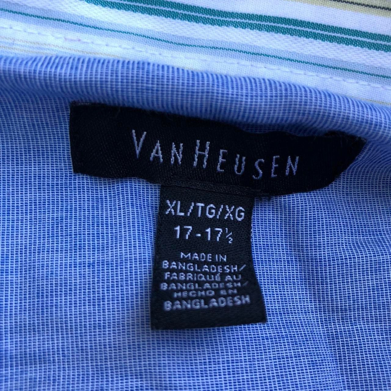 Van Heusen × Vintage Van Heusen Button Up Pinstripe pocket shirt dress business Size US XL / EU 56 / 4 - 3 Thumbnail