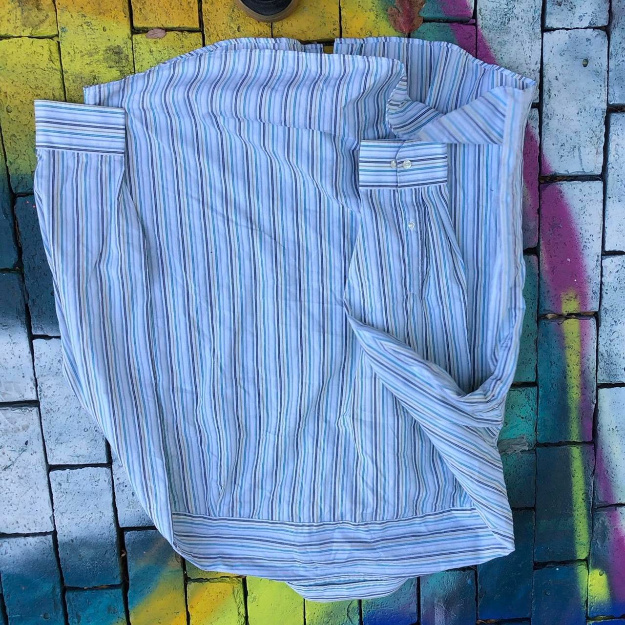 Van Heusen × Vintage Van Heusen Button Up Pinstripe pocket shirt dress business Size US XL / EU 56 / 4 - 4 Thumbnail