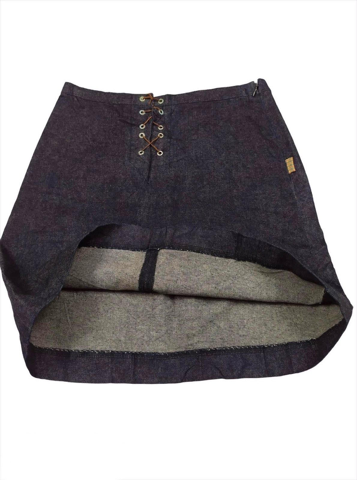Burberry Burberry London Blue Label Lace Up Front Denim Skirt Size 26" / US 2 / IT 38 - 3 Thumbnail