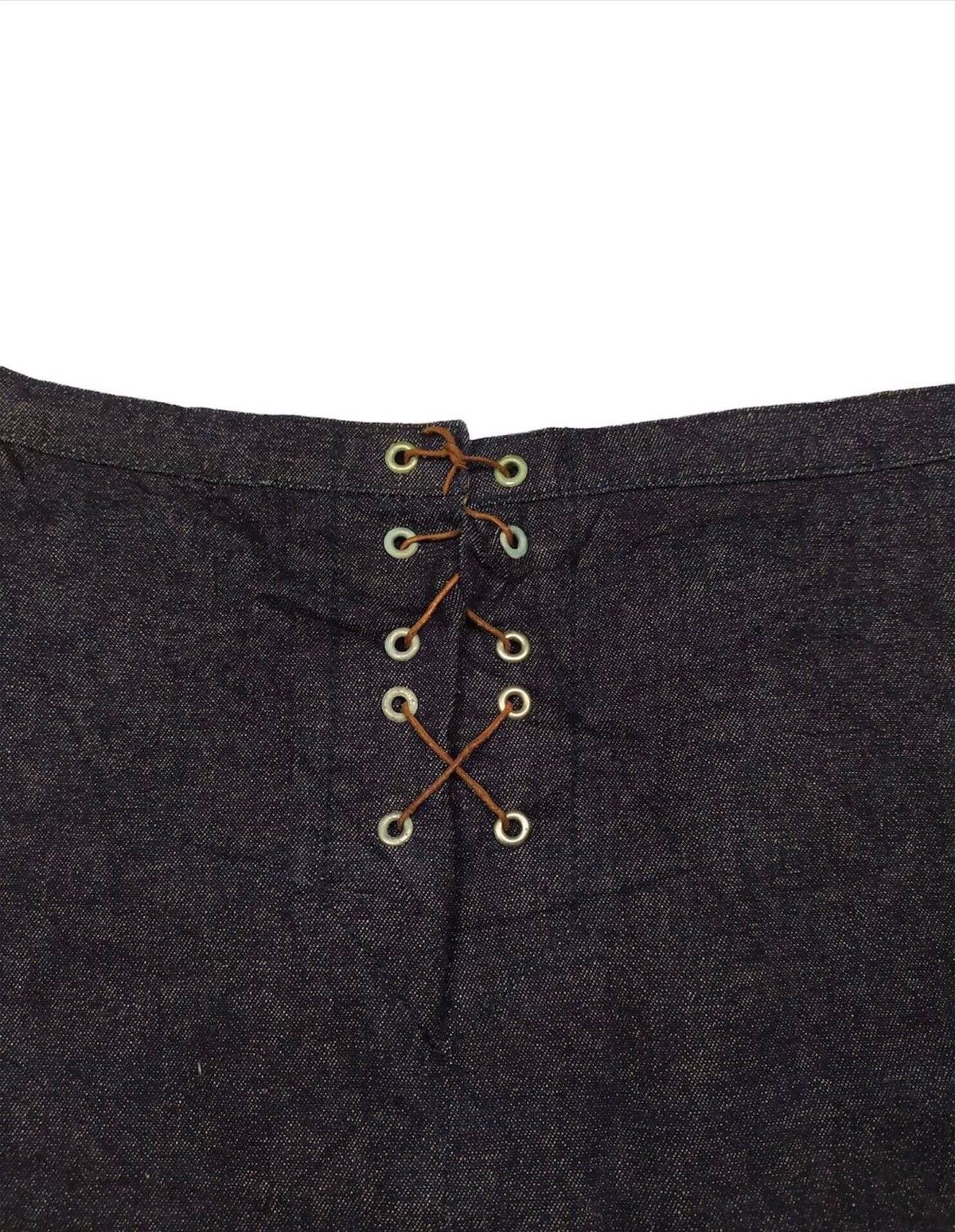 Burberry Burberry London Blue Label Lace Up Front Denim Skirt Size 26" / US 2 / IT 38 - 2 Thumbnail