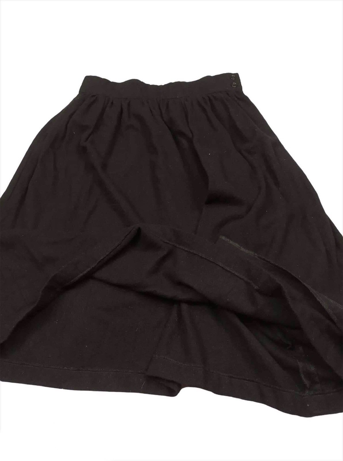 Comme des Garcons Comme Des Garçons Black Wool Skirt Size 31" - 4 Thumbnail