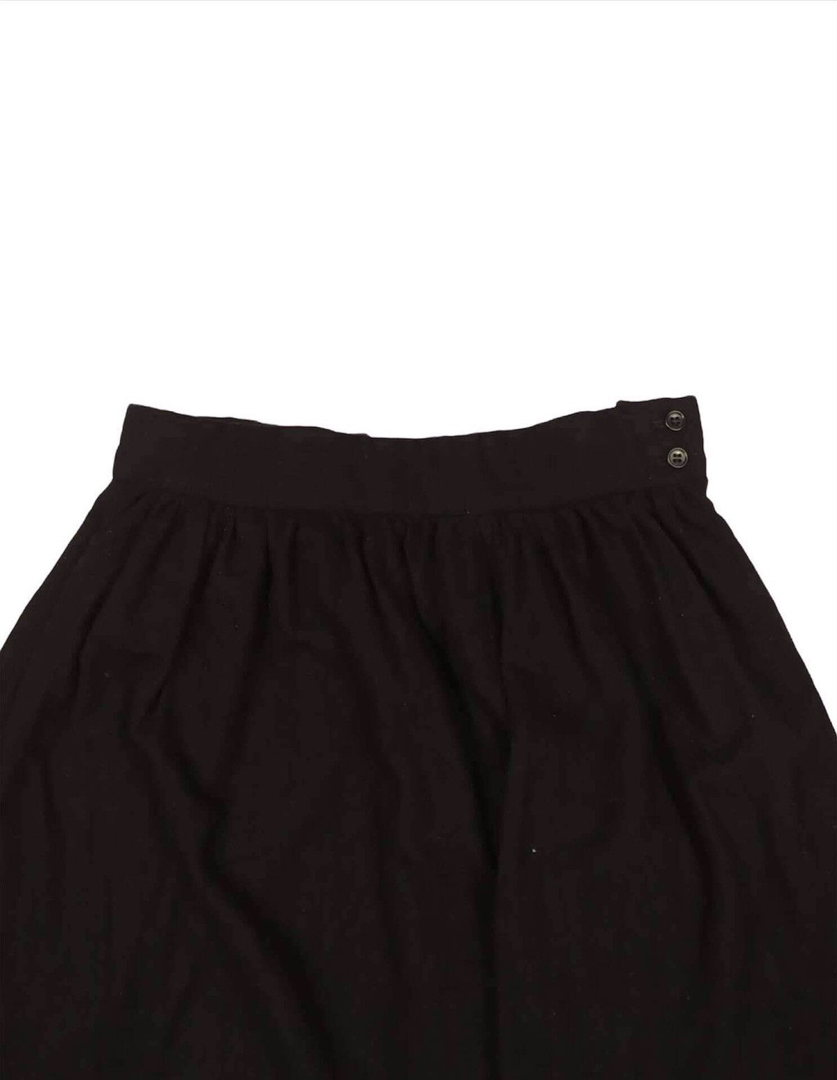 Comme des Garcons Comme Des Garçons Black Wool Skirt Size 31" - 2 Thumbnail