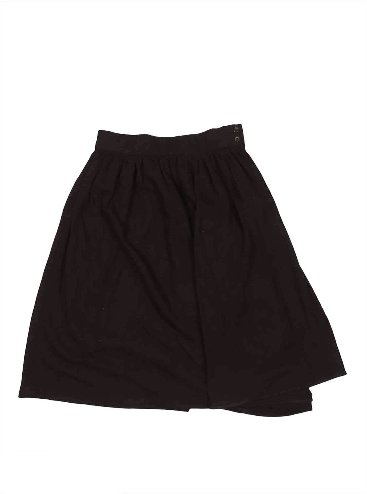 Comme Des Garçons Black Wool Skirt