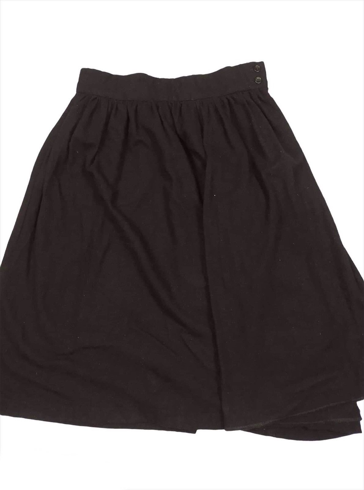 Comme des Garcons Comme Des Garçons Black Wool Skirt Size 31" - 3 Thumbnail