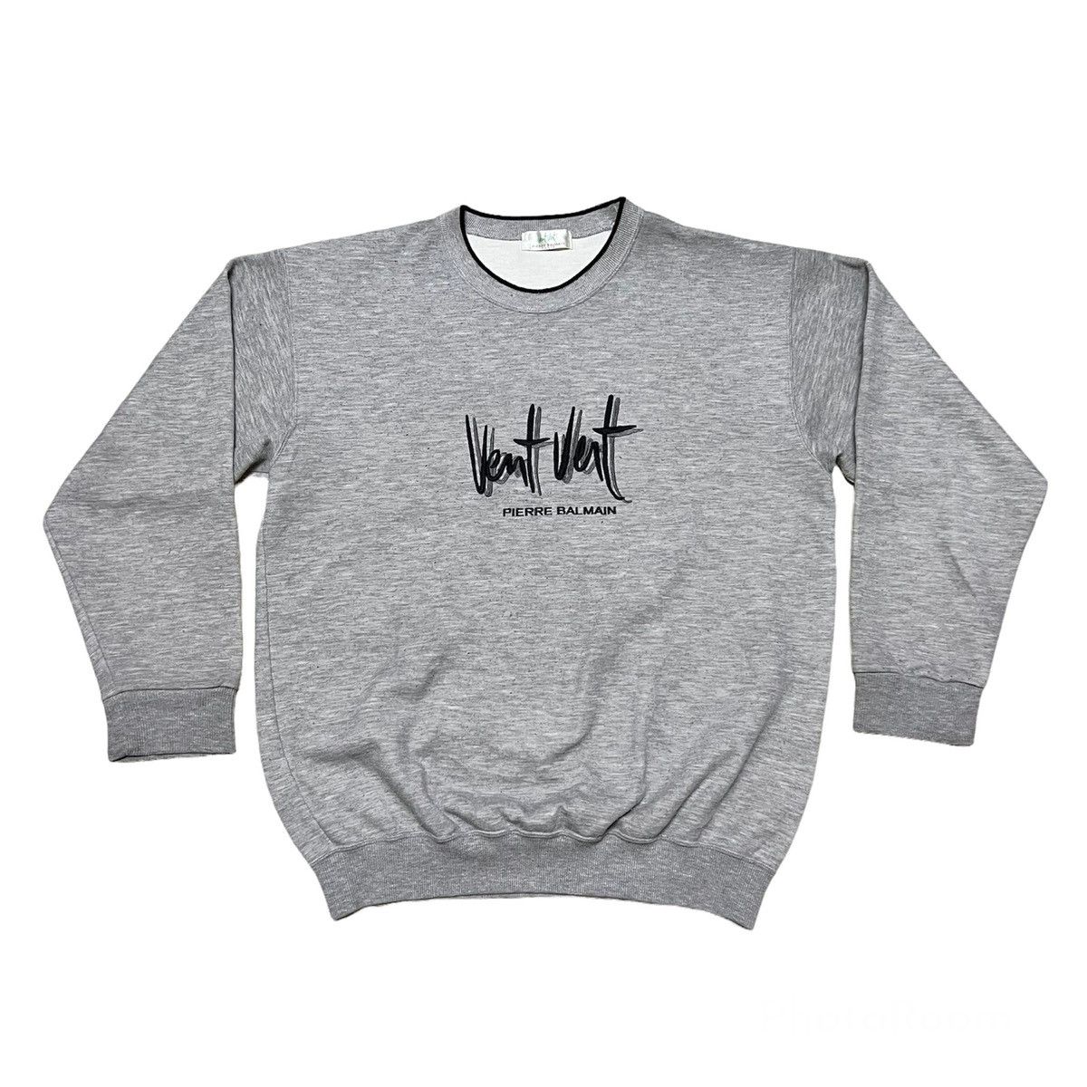 Pierre Balmain Vintage Pierre Balmain Big Logo Sweatshirt Size US M / EU 48-50 / 2 - 1 Thumbnail