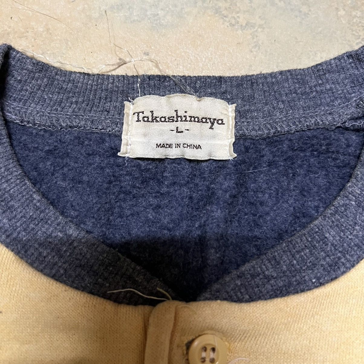 Japanese Brand × Vintage Vintage Takashimaya Colour Block Sweatshirt Size US L / EU 52-54 / 3 - 2 Thumbnail