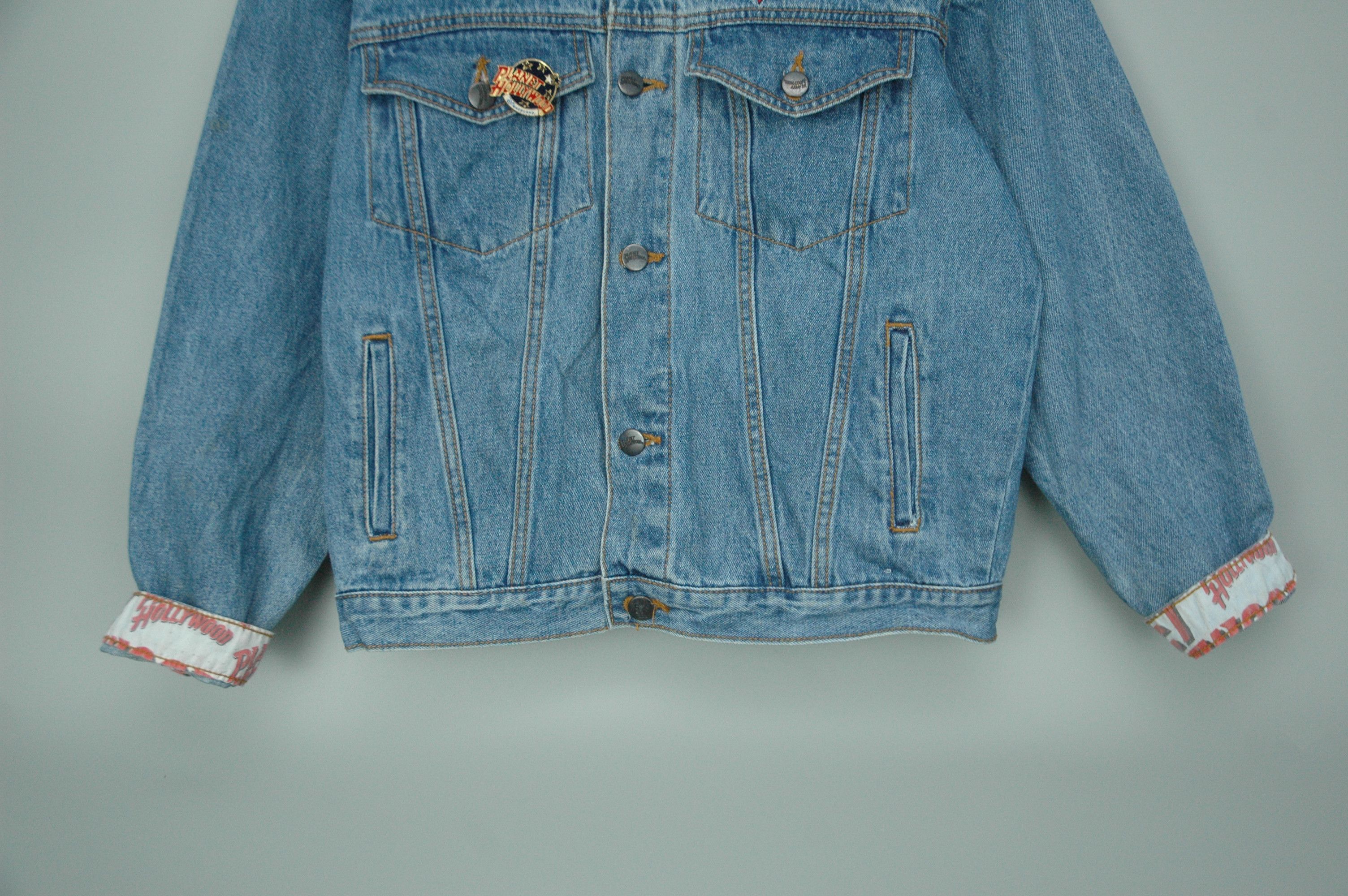 Planet Hollywood Vintage Planet Hollywood Denim Jacket Big Logo Wmn Size 12 Size XL / US 12-14 / IT 48-50 - 12 Thumbnail