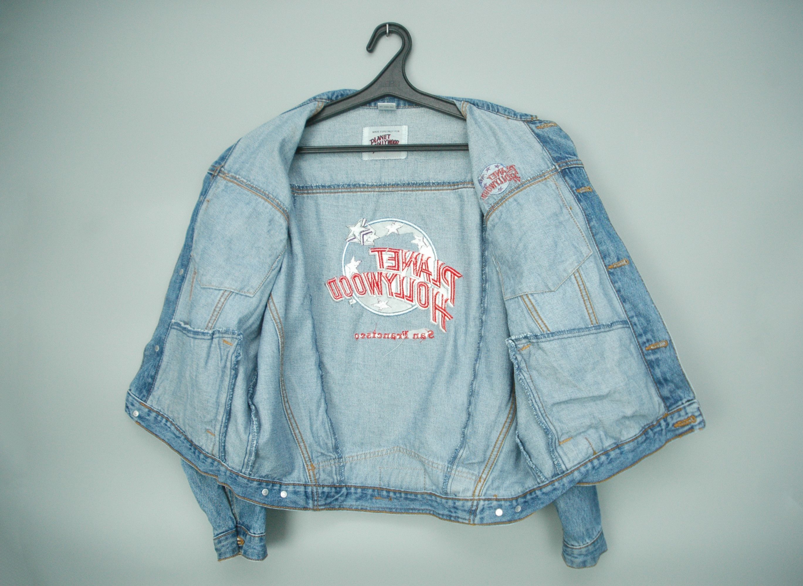 Planet Hollywood Vintage Planet Hollywood Denim Jacket Big Logo Wmn Size 12 Size XL / US 12-14 / IT 48-50 - 15 Thumbnail