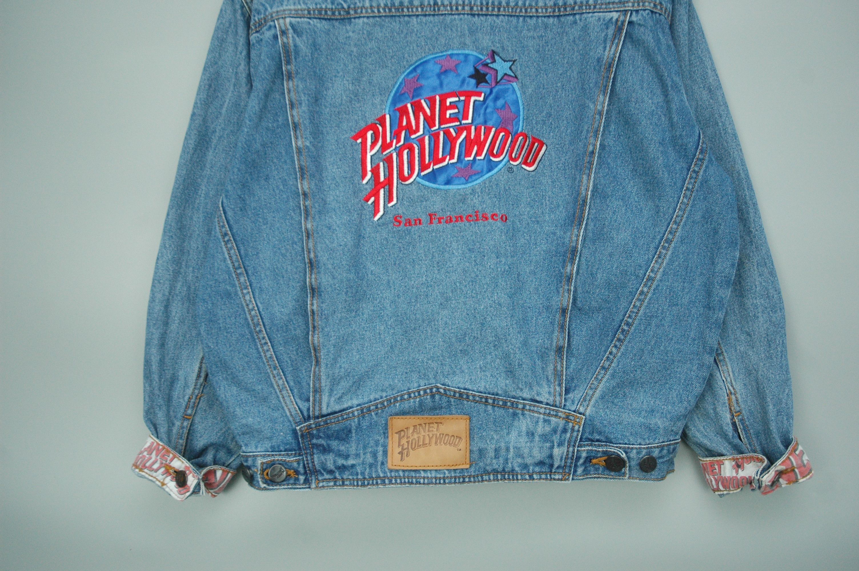 Planet Hollywood Vintage Planet Hollywood Denim Jacket Big Logo Wmn Size 12 Size XL / US 12-14 / IT 48-50 - 3 Thumbnail