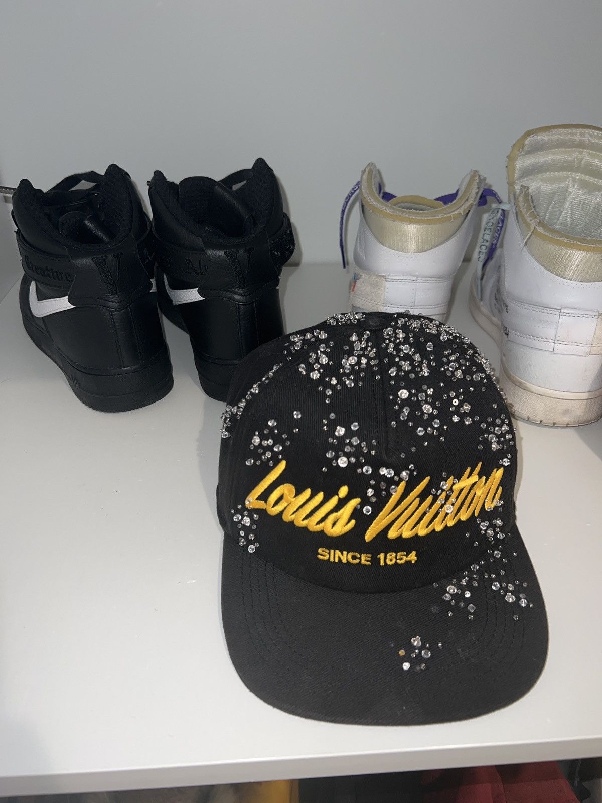 Louis Vuitton LV Script Crystals Cap