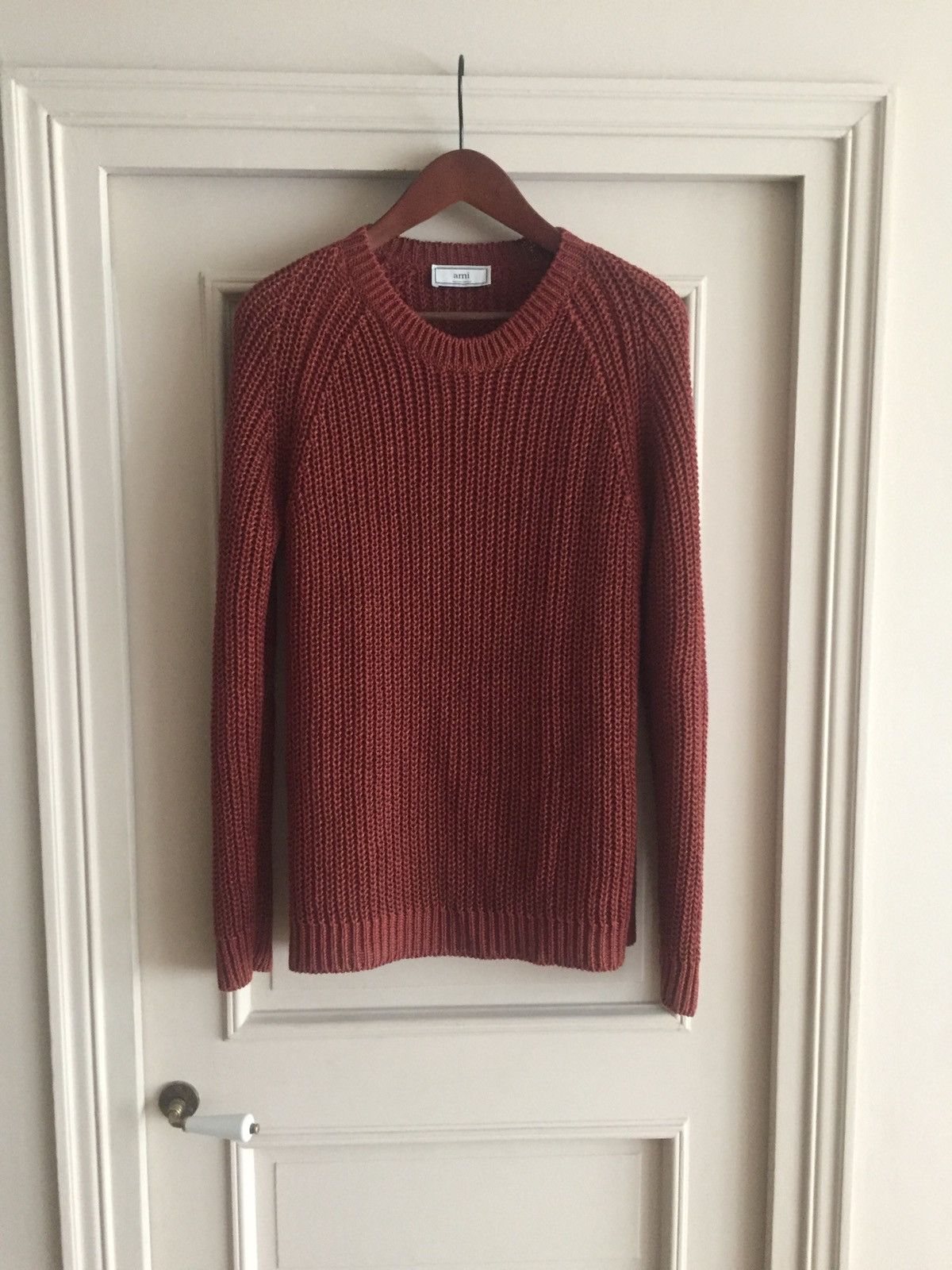 AMI Dark 🧱 Organic Linen knitwear Size US M / EU 48-50 / 2 - 1 Thumbnail