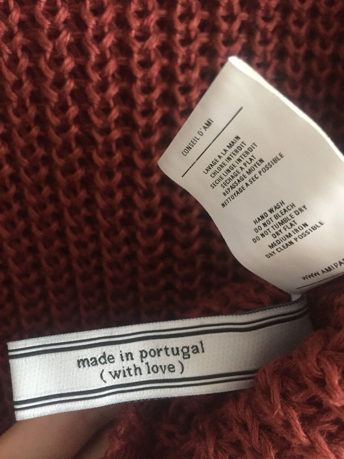 AMI Dark 🧱 Organic Linen knitwear Size US M / EU 48-50 / 2 - 3 Thumbnail