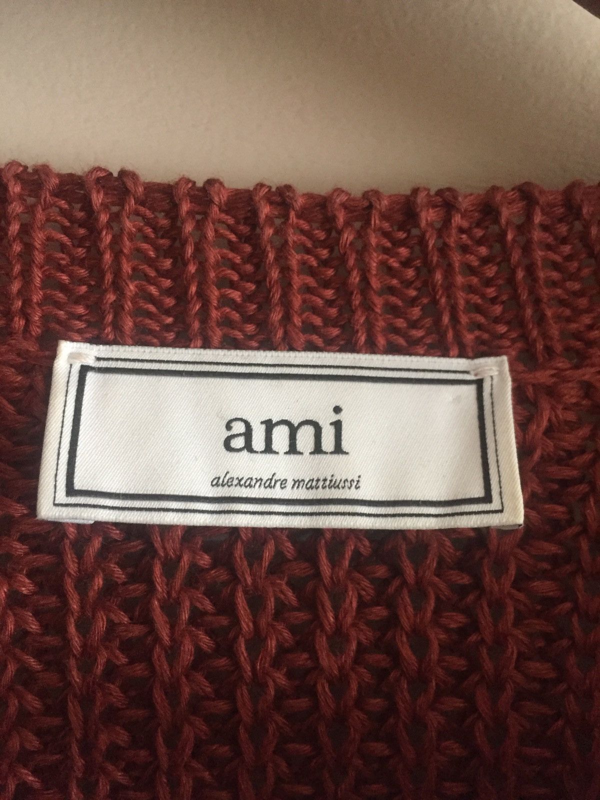 AMI Dark 🧱 Organic Linen knitwear Size US M / EU 48-50 / 2 - 2 Thumbnail