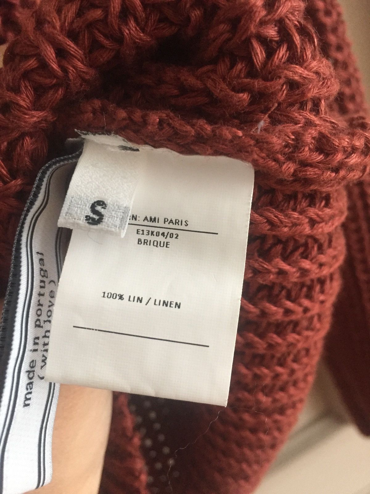 AMI Dark 🧱 Organic Linen knitwear Size US M / EU 48-50 / 2 - 4 Thumbnail