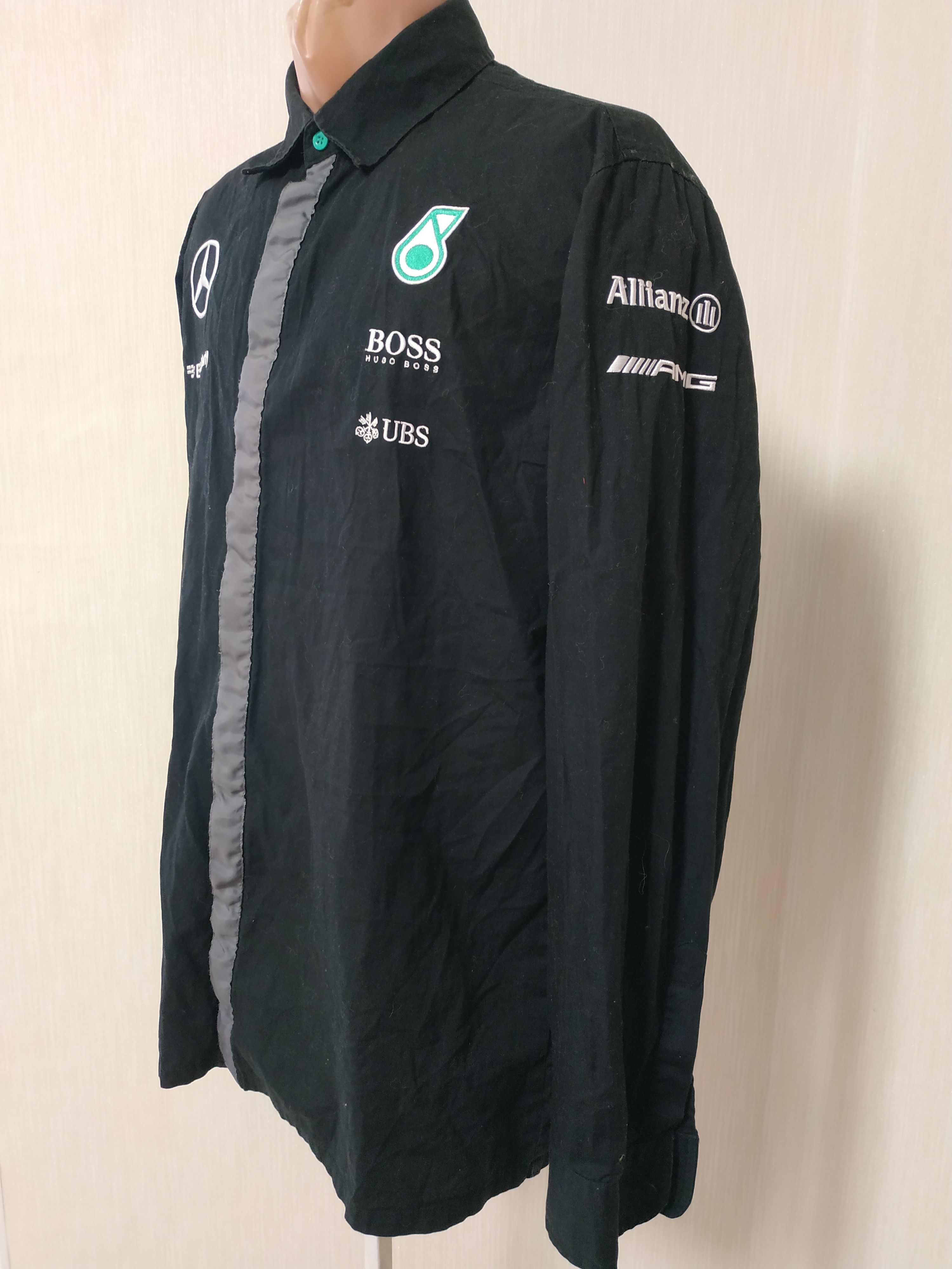 Hugo Boss Petronas Mercedes Benz AMG F1 racing Hugo Boss shirt size L Grailed