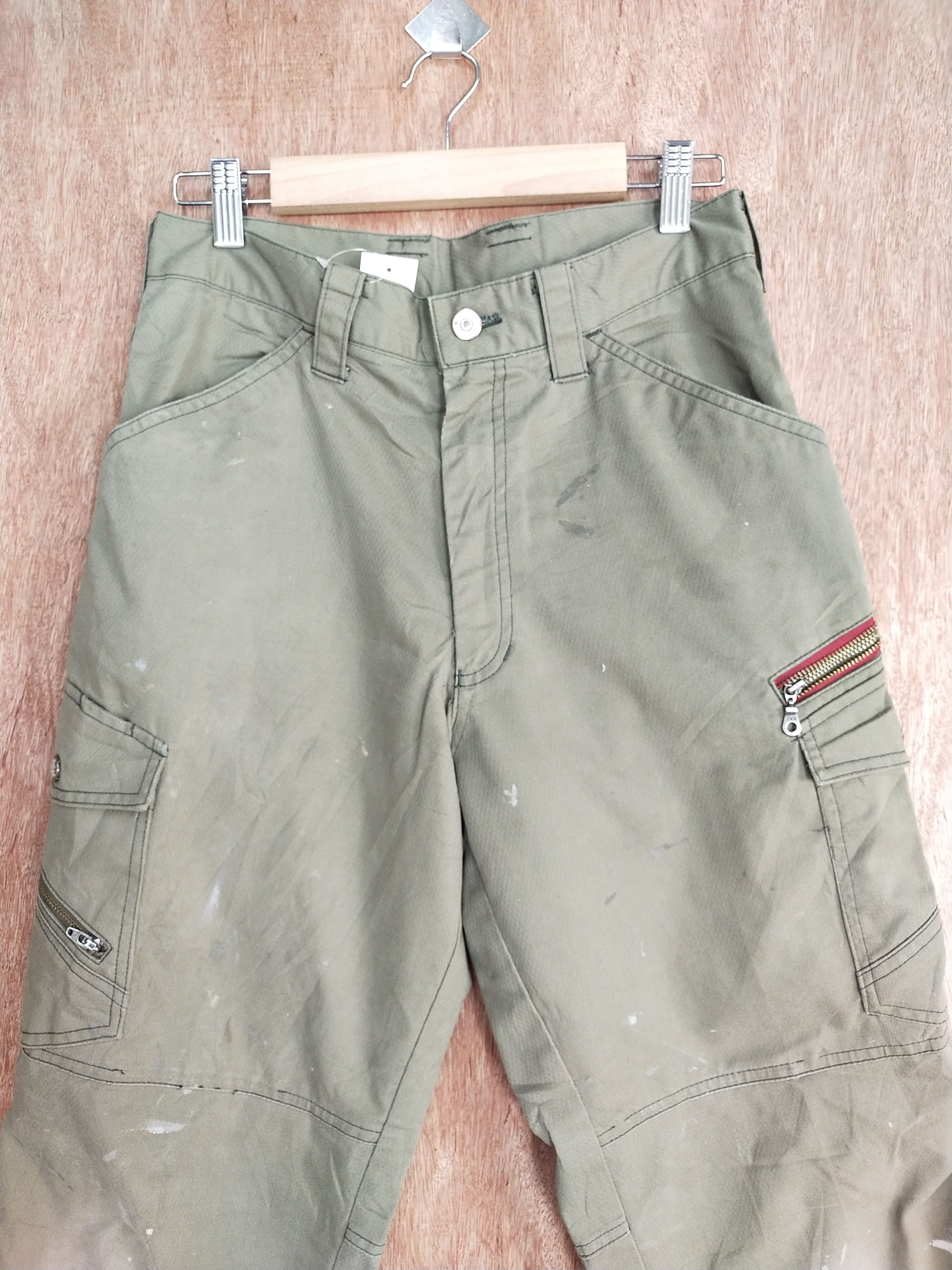 Japanese Brand Jawin brown utility multipocket cargo pants #S055 Size US 30 / EU 46 - 2 Thumbnail