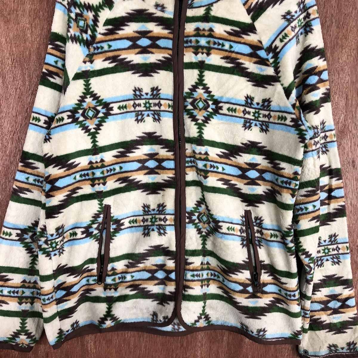 Japanese Brand Titicaca Multicolor Winter Sweater fleece navajo #H380 Size US L / EU 52-54 / 3 - 7 Thumbnail