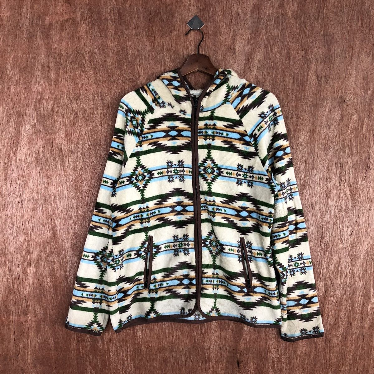 Japanese Brand Titicaca Multicolor Winter Sweater fleece navajo #H380 Size US L / EU 52-54 / 3 - 1 Thumbnail