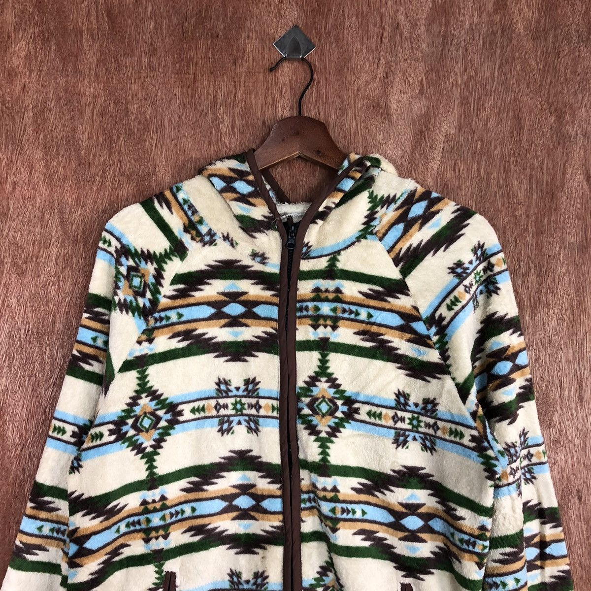 Japanese Brand Titicaca Multicolor Winter Sweater fleece navajo #H380 Size US L / EU 52-54 / 3 - 8 Thumbnail