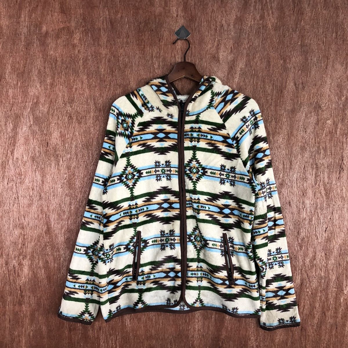Japanese Brand Titicaca Multicolor Winter Sweater fleece navajo #H380 Size US L / EU 52-54 / 3 - 3 Thumbnail