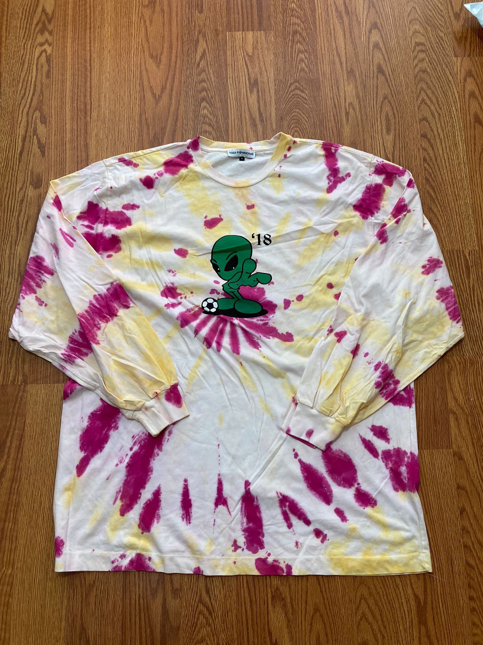 Gosha Rubchinskiy Allien Printed Tie Dye T-Shirt