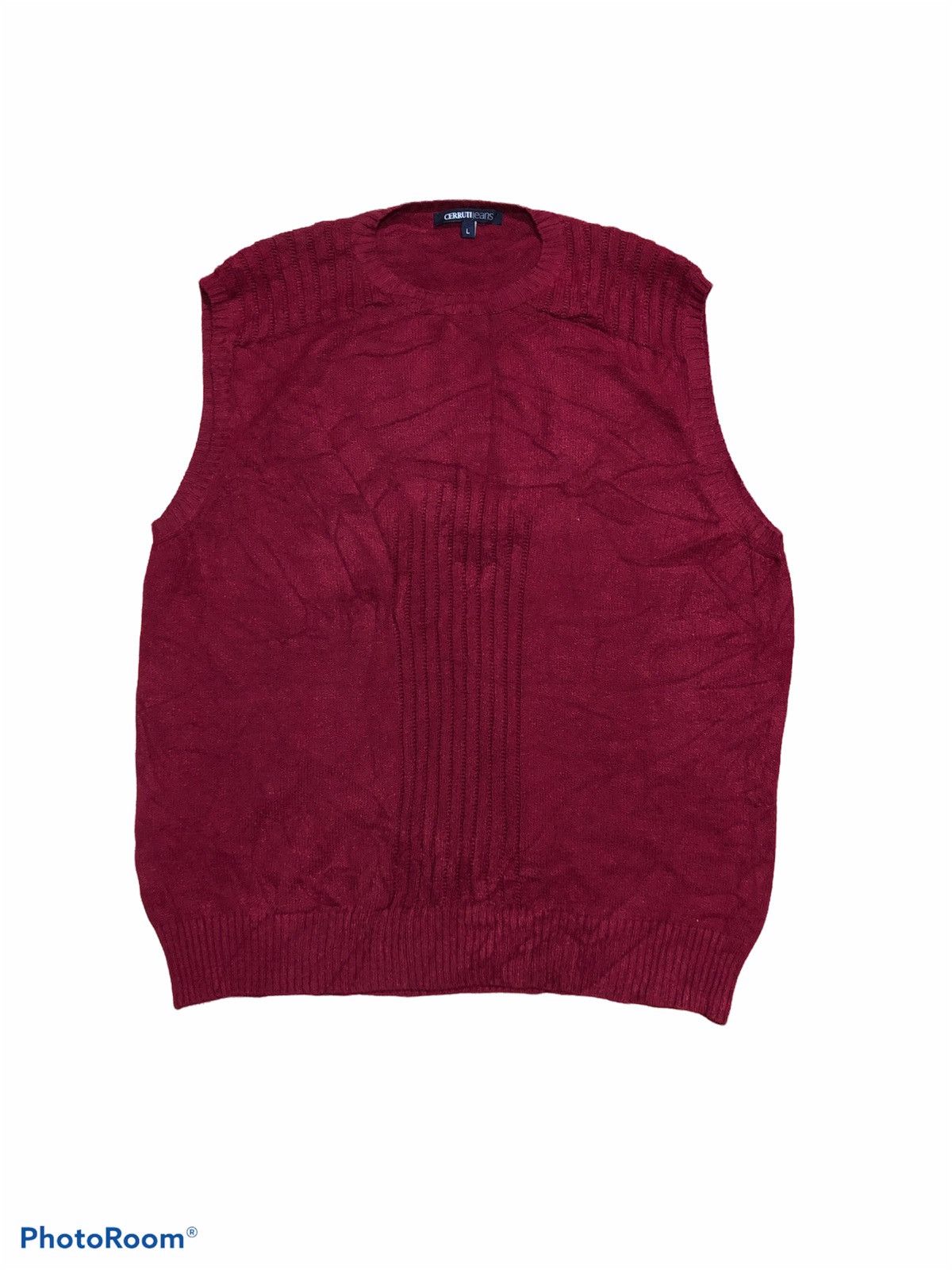 Cerruti 1881 CERRUTI JEANS KNITTED TANK TOP SLEEVELESS JUMPER Size US L / EU 52-54 / 3 - 1 Thumbnail