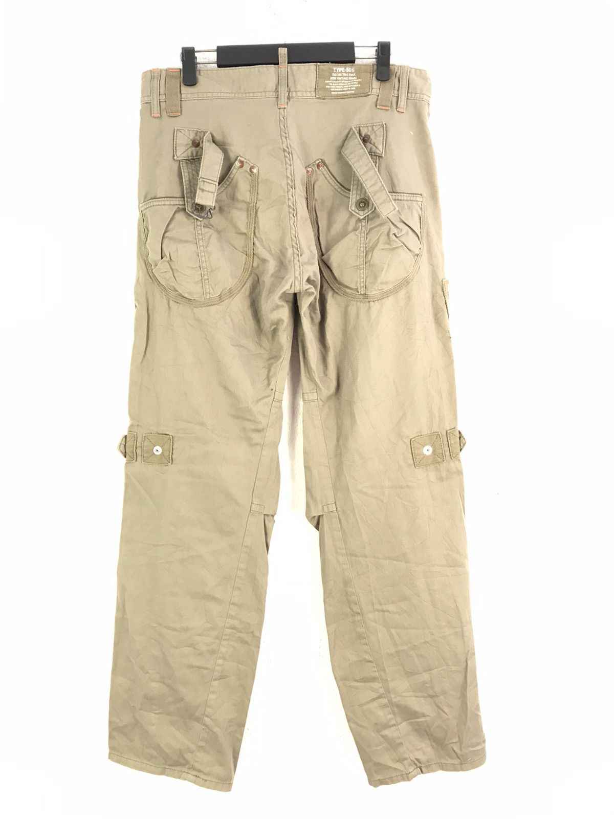 Edwin × Seditionaries Edwin 505 Khaki Multi Pocket Military Style Cargo Pants Size US 34 / EU 50 - 3 Thumbnail
