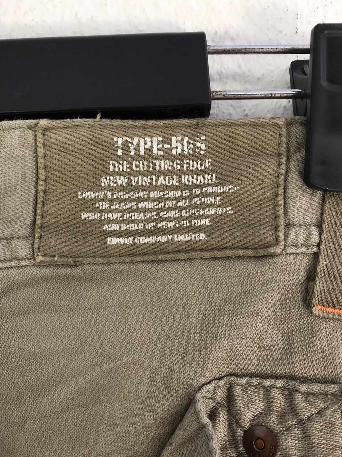 Edwin × Seditionaries Edwin 505 Khaki Multi Pocket Military Style Cargo Pants Size US 34 / EU 50 - 6 Thumbnail