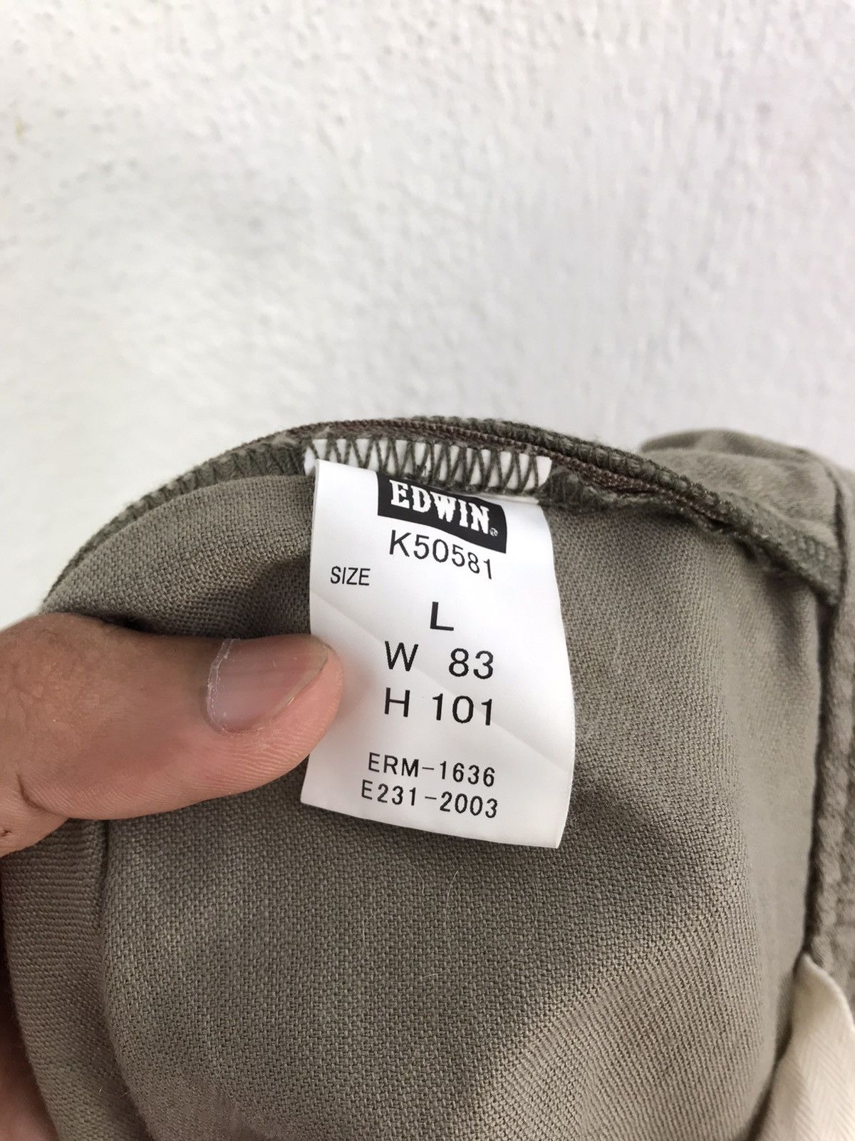 Edwin × Seditionaries Edwin 505 Khaki Multi Pocket Military Style Cargo Pants Size US 34 / EU 50 - 8 Thumbnail