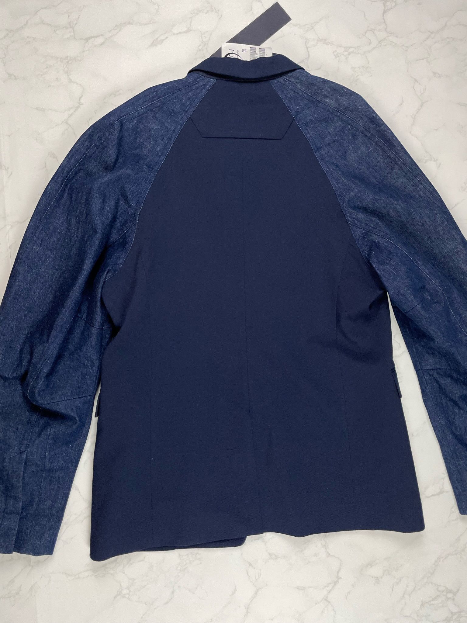 Juun.J 🔥70% OFF🔥 [SALE] Juun. J Navy Denim Sleeve Light Jacket Size US L / EU 52-54 / 3 - 15 Thumbnail