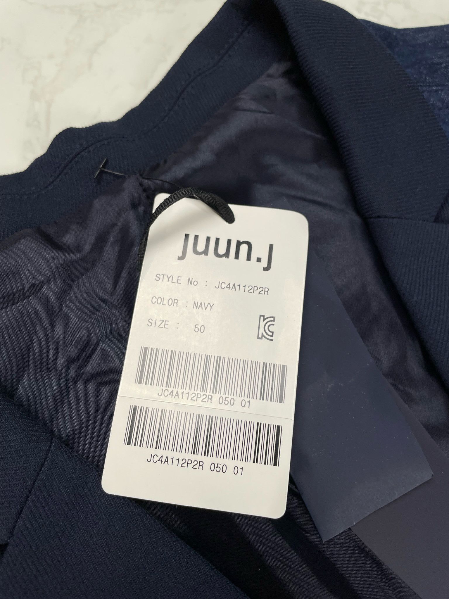 Juun.J 🔥70% OFF🔥 [SALE] Juun. J Navy Denim Sleeve Light Jacket Size US L / EU 52-54 / 3 - 8 Thumbnail